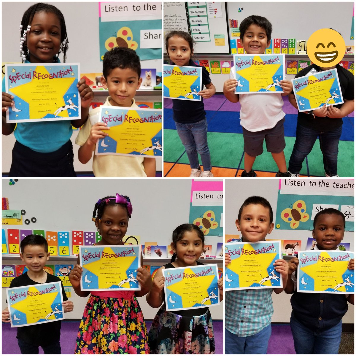 MsSummerPao1's tweet photo. ***Award Day*** Today we honor those well-behaving and hardworking kinder students!!! Thank you for your good example!!! @PetroskyPirates @AliefISD @AliefProud #aliefmission #AliefMandarinImmersion #AliefProud https://t.co/XEBgzVv8L5