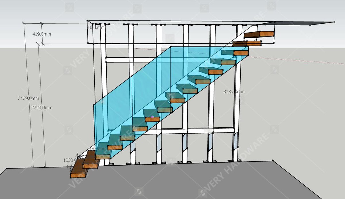 WingVery's tweet image. Confirm the hidden stringer staircase.www.veryhardware.com