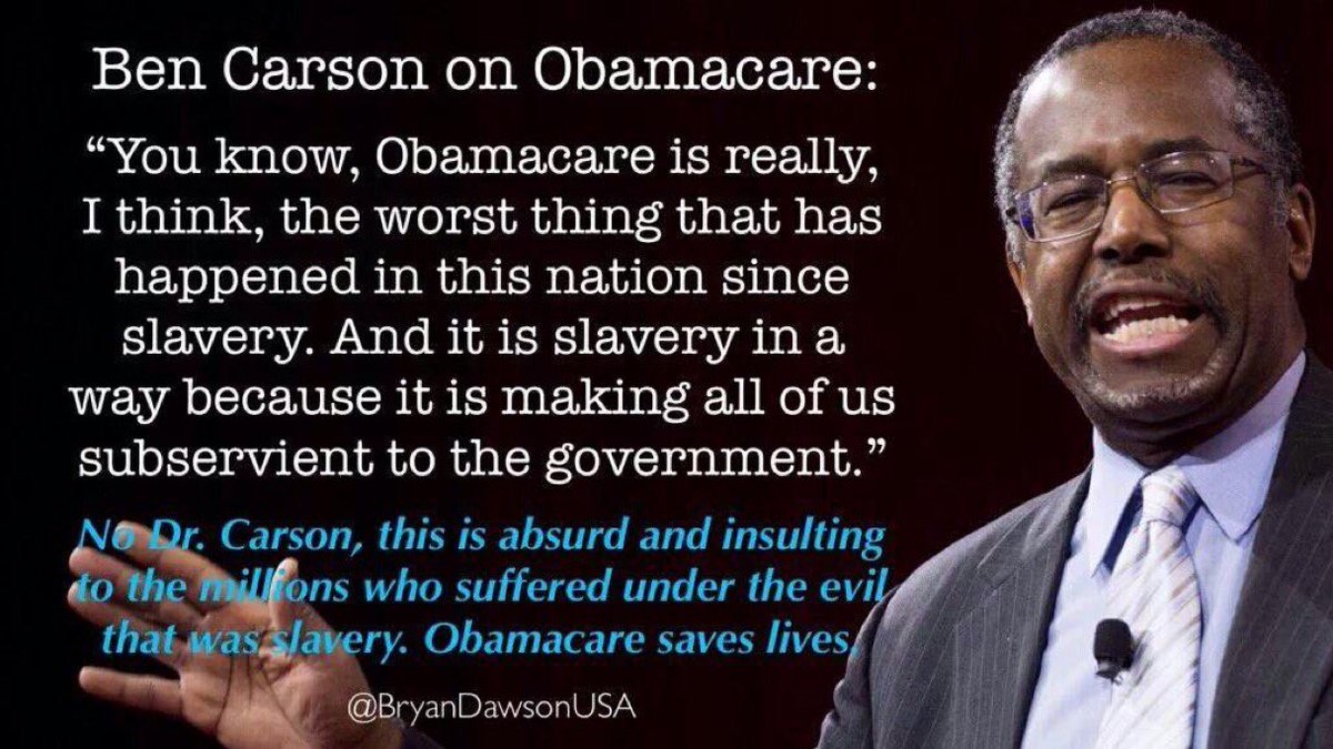 ‪Sure, Secretary of Housing and Urban Development Ben Carson thinks an REO is an #Oreo‬

‪He also thinks:‬
‪1) The Egyptian pyramids were built store grain‬
‪2) Darwin’s evolution is “of the adversary”‬
‪3) Prison makes you gay‬
‪4) Obamacare which insured 21M is the same as slavery‬

‪#Oreos‬