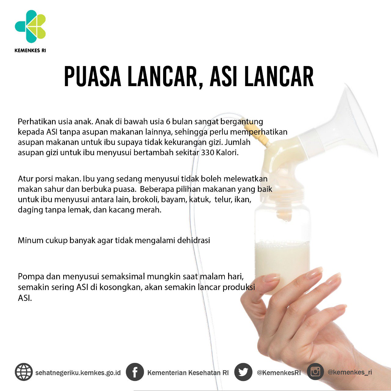 Kemenkes RI on Twitter "Agar kualitas ASI mu tetap lancar dan