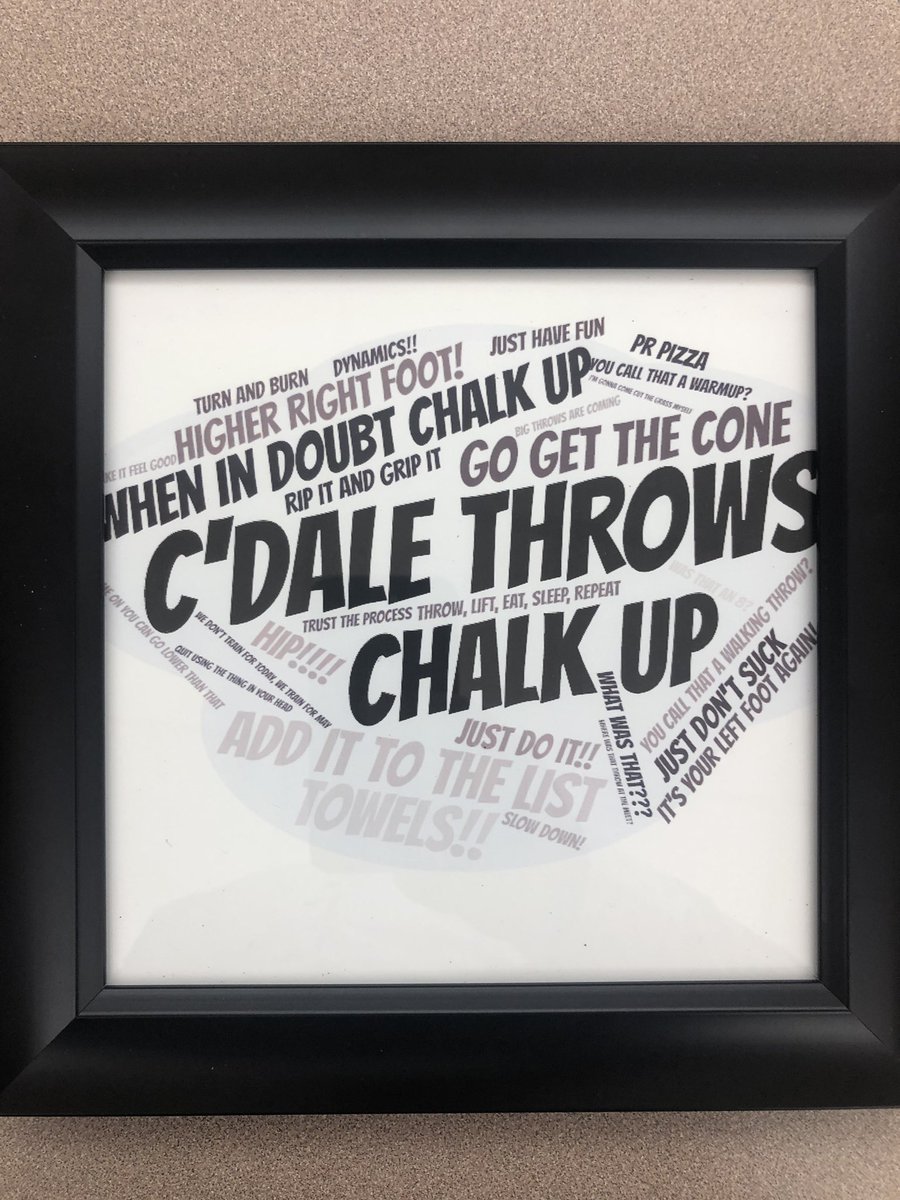 Had a great track banquet tonight. This group throwers made my job so easy this season, couldn’t ask for a better bunch. The seniors have kept the tradition of success for C’Dale Throws and will truly be missed. They even provided proof they listen!!