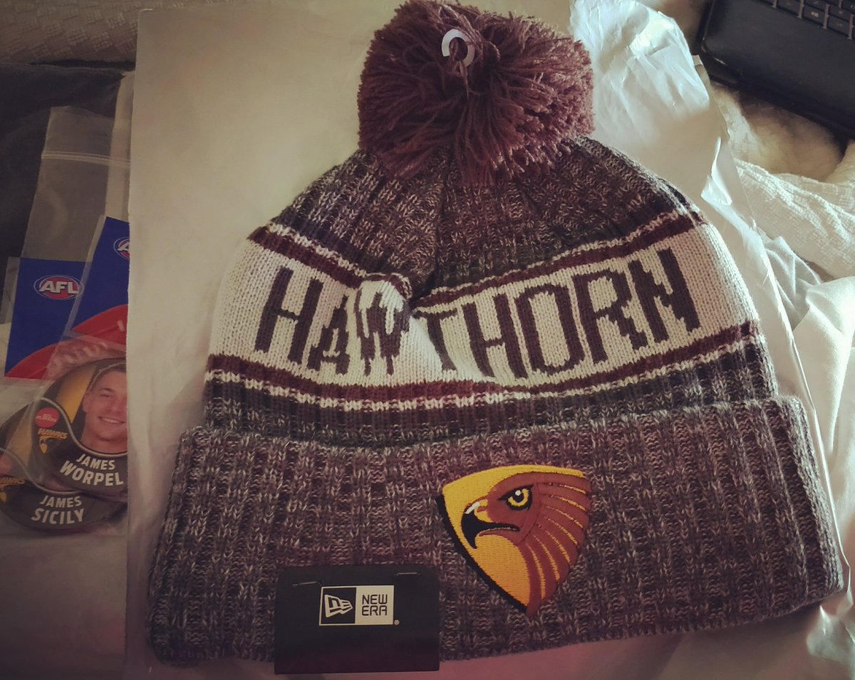 Thanks <a href="/HawksNest_Shop/">HawksNest Shop</a> will be needing to wear this pretty soon.... <a href="/HawthornFC/">Hawthorn FC</a>  #hawks