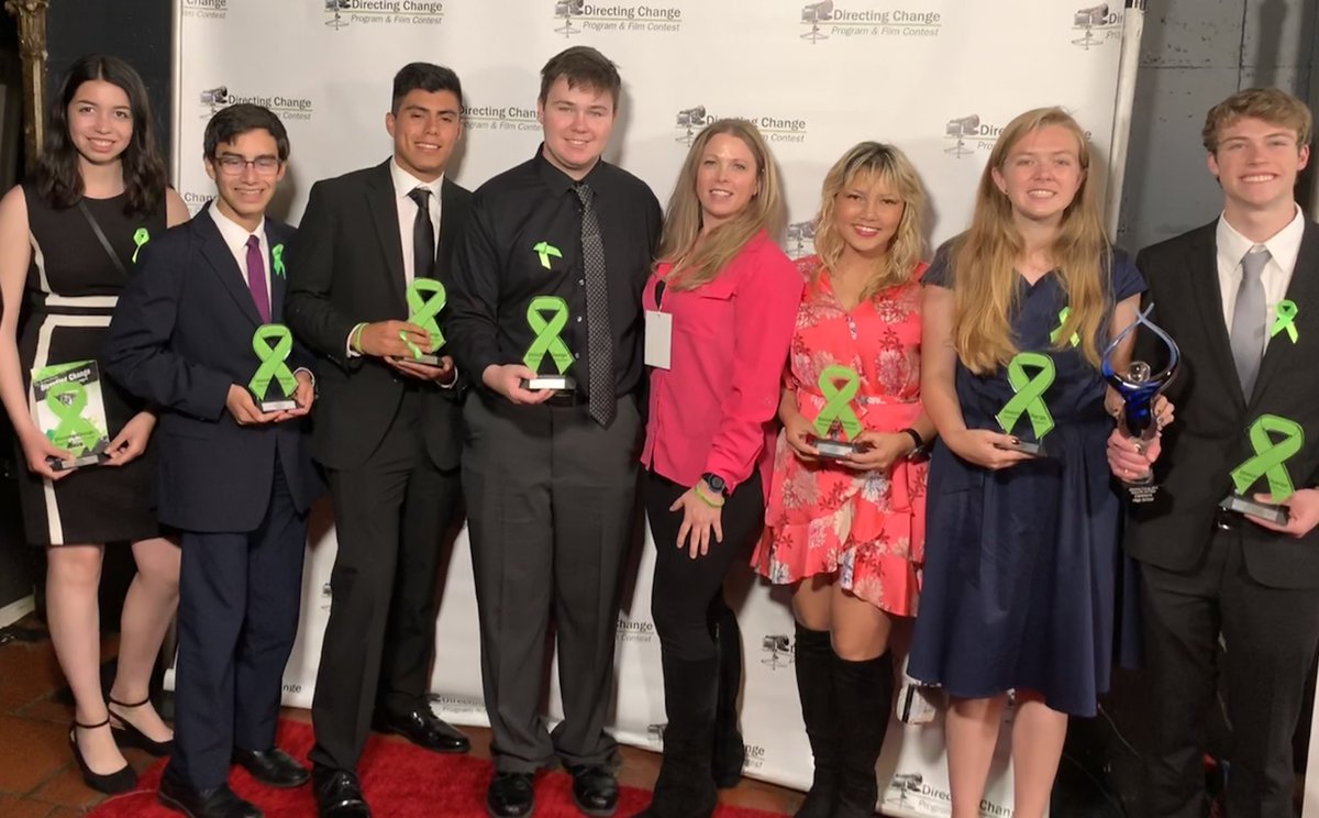 So very proud to be included within a group of extraordinary young filmmakers for the @directingchange Awards. Congrats to team “Petals” for winning 1st Place in Animation and team “Speak Up” for winning 2nd Place for Mental Health Matters! @avid @borisfx