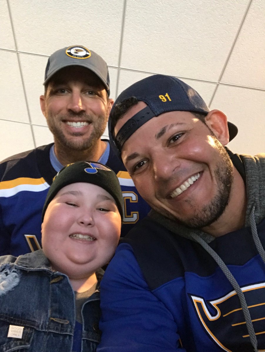 Three St. Louis favorites 💙 #WeAllBleedBlue #stlblues
