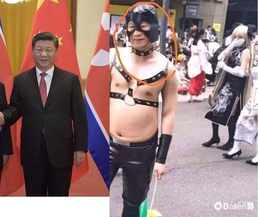 China Troll on Twitter: "In order to express good intention towards  Taiwan's same-sex marriage , Chairman Xi Jinping announced that he will  attend the LGBT parade in Taiwan this year. Here's a