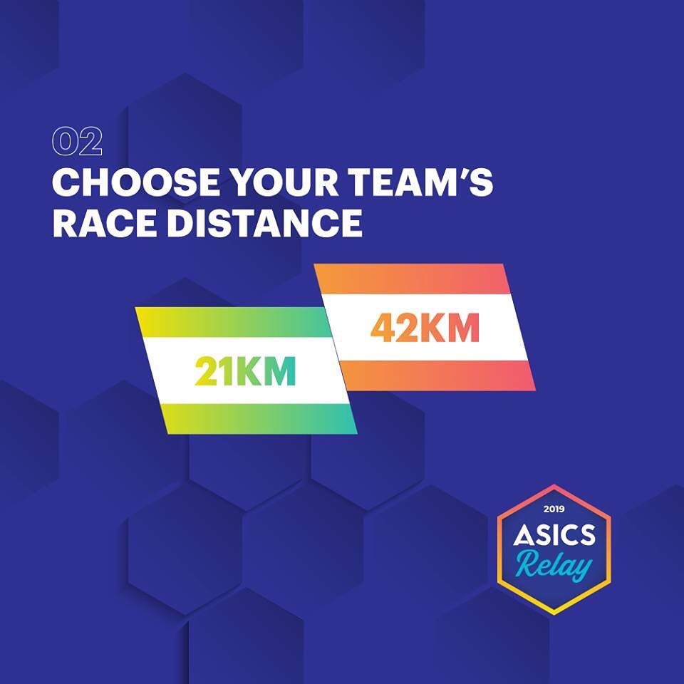 PlanetSportsRun's tweet image. Rasakan pengalaman unik race relay di #ASICSRelayID hanya dengan empat langkah mudah: Kumpulkan tim estafet kamu, pilih kategori jarak 21K atau 42K, pilih kategori race &amp;amp; tentukan urutan pelarinya. Segera registrasi di ASICSRelay.com hingga 12 Juni. #RUNNERid #IMOVEME