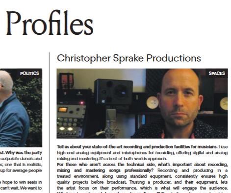 LastMatchRecord's tweet image. Last week Beat Magazine ran a little profile piece on me and my producer work - page 41. beat.com.au/magazine/1674/

#producer #recording #mixing #mastering #recordingstudio #recordingstudiomelbourne #singer #folk #indie #acoustic #pop #americana #country #songwriter #melbourne