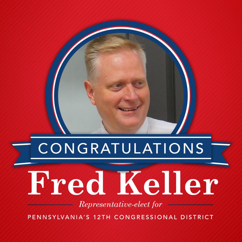 Fred Keller wins PA12 special election (larger margin than Trump's win)