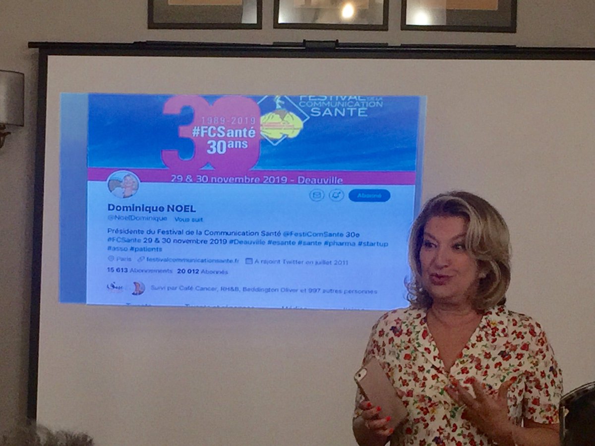 <a href="/NoelDominique/">Dominique NOEL</a> nous présente son parcours sur les réseaux sociaux avec le <a href="/FestiComSante/">Festival de la Communication Santé</a> #fnim <a href="/lafnim/">lafnim</a> #santé #communication #digital #socialmedia