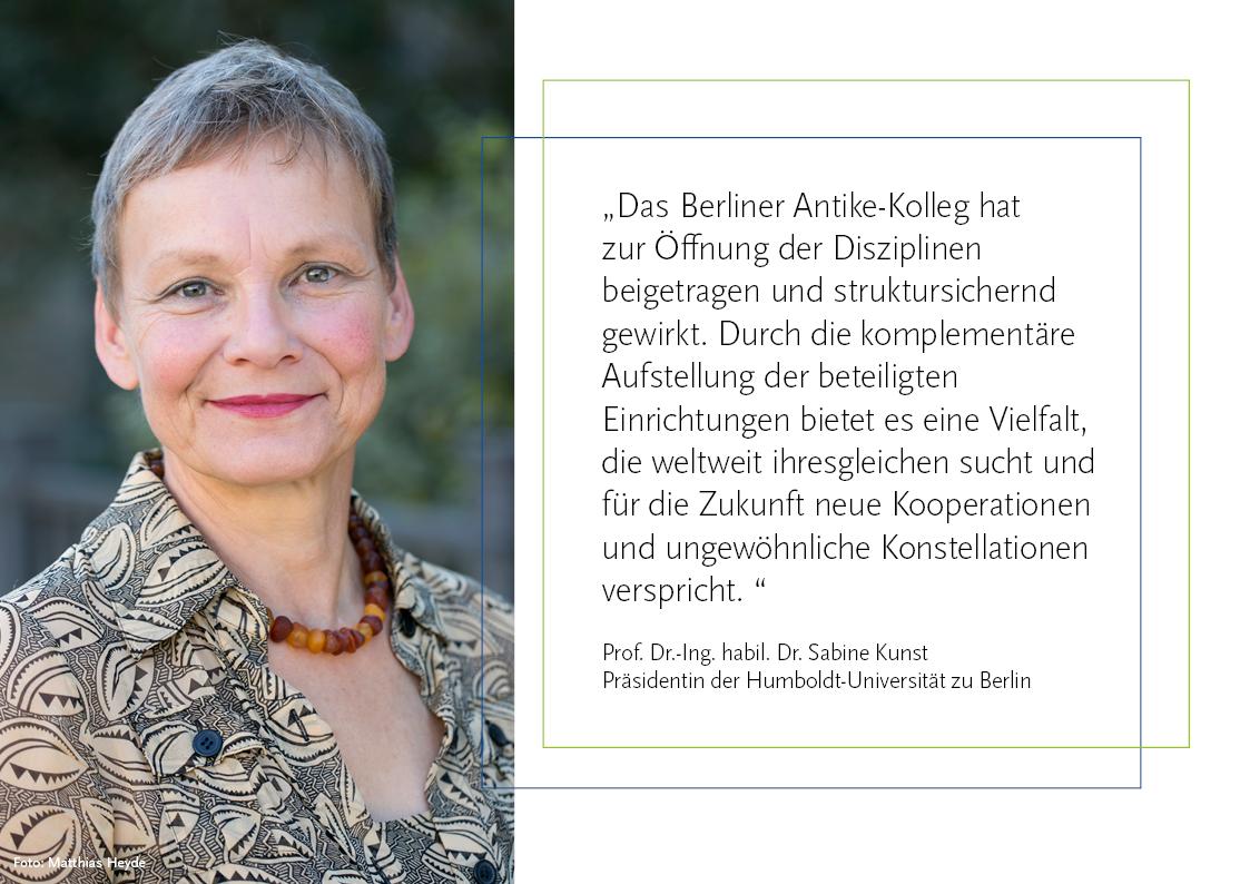 AntikeKolleg's tweet photo. @RegBerlin @FU_Berlin @HumboldtUni @bbaw_de @MPIWG @dai_weltweit @Einstein_Berlin @Exc264Topoi @FriederikeFless @hparzinger @DRS_FU #BAKwird8 - Die Präsidentin der @HumboldtUni, Prof. Dr.-Ing. habil. Sabine Kunst, zieht positive Bilanz und blickt optimistisch in die Zukunft der altertumswissenschaftlichen Verbundforschung. https://t.co/jxe9gjBTzJ