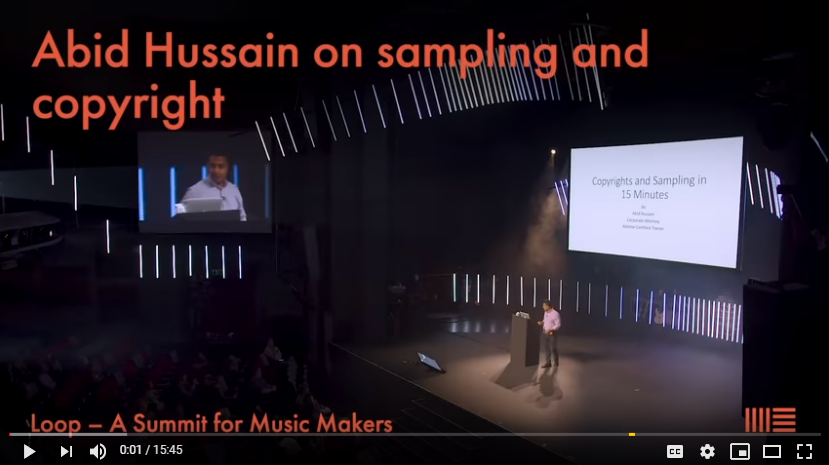 HeyMusicTweets's tweet photo. Abid Hussain has a unique set of skills – he’s an experienced #producer, an @Ableton Certified Trainer, & a licensed #attorney.
In this 15 minute session from #Loop2018, Hussain offers a quick introduction to key legal issues involved with #MusicProduction
https://t.co/WniAl8ssbL https://t.co/saFobagj53