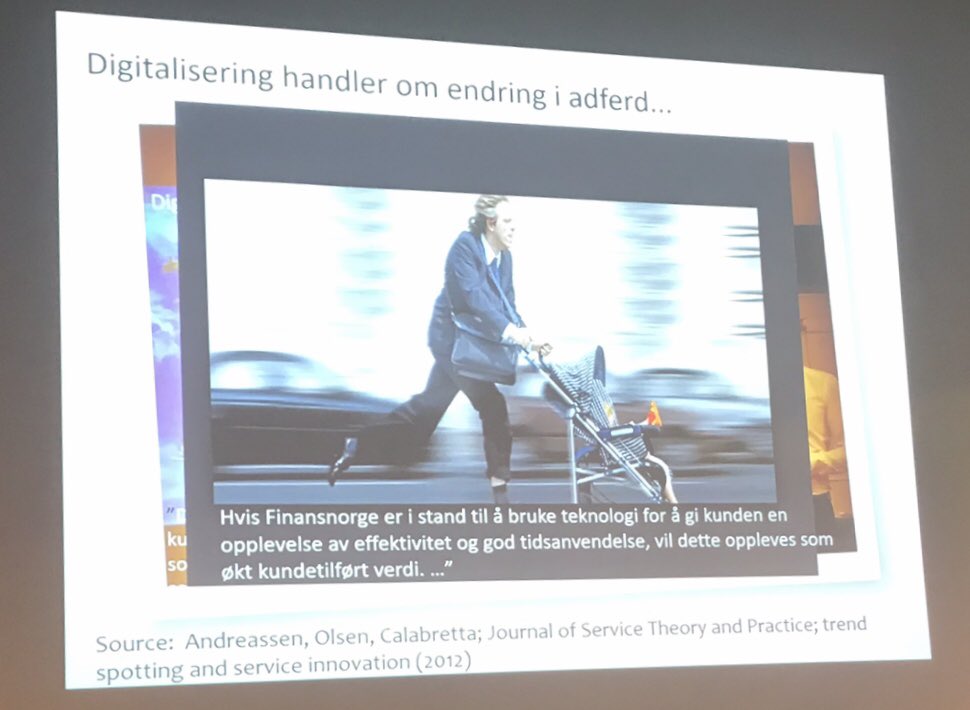 Digitalisering handler ikke om teknologi men om endring i atferd. Bedrifter må ha kompetanse til å analysere #bigdata for å finne ut hva kundene trenger og dermed vil ta i bruk. <a href="/ceciliestaude/">Cecilie Staude</a> <a href="/HandelshoyskBI/">Handelshøyskolen BI</a> på frokostseminar <a href="/FinansAut/">FinAut</a> #digitalkompetanse