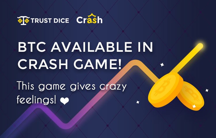 BTC is available in Crash game! 💡
Get way more BTC. 
Don't miss it!🤩
#btc #freebtc #btccrash #btcgame #eos #blockchain
