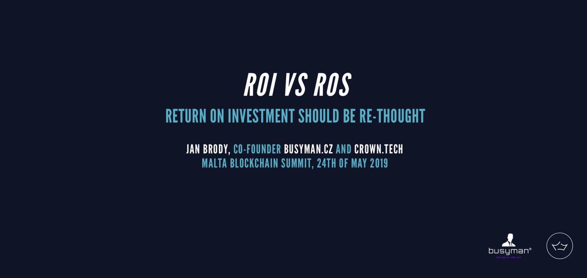 jogin89's tweet image. Will be talking about a new investment term at the @BlockchainMT this Friday. What is ROS (return on society)? Will it replace the standard ROI investment mentality in the future? It should! @CrownPlatform $CRW @ProjektBusyman #busyman