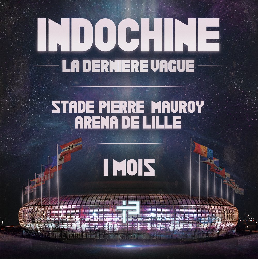 🎤 🏟️ #LaDernièreVague / RDV dans 1 mois, les samedi 22 et dimanche 23 juin au <a href="/StadePM/">Stade Pierre Mauroy</a> !
