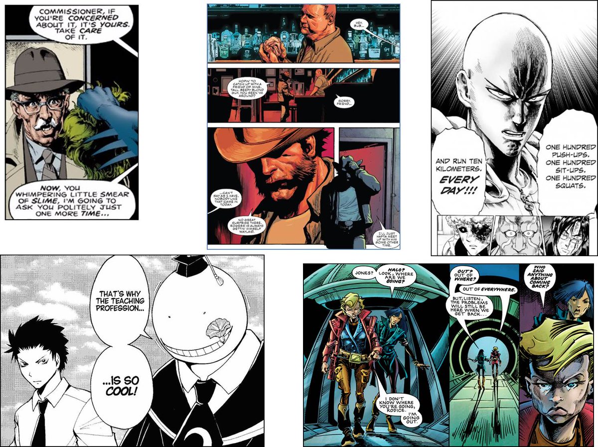 GreyCourtLib's tweet photo. Graphic novel or title character. Five to guess.
#quiz #comics https://t.co/UpoK9l70nb