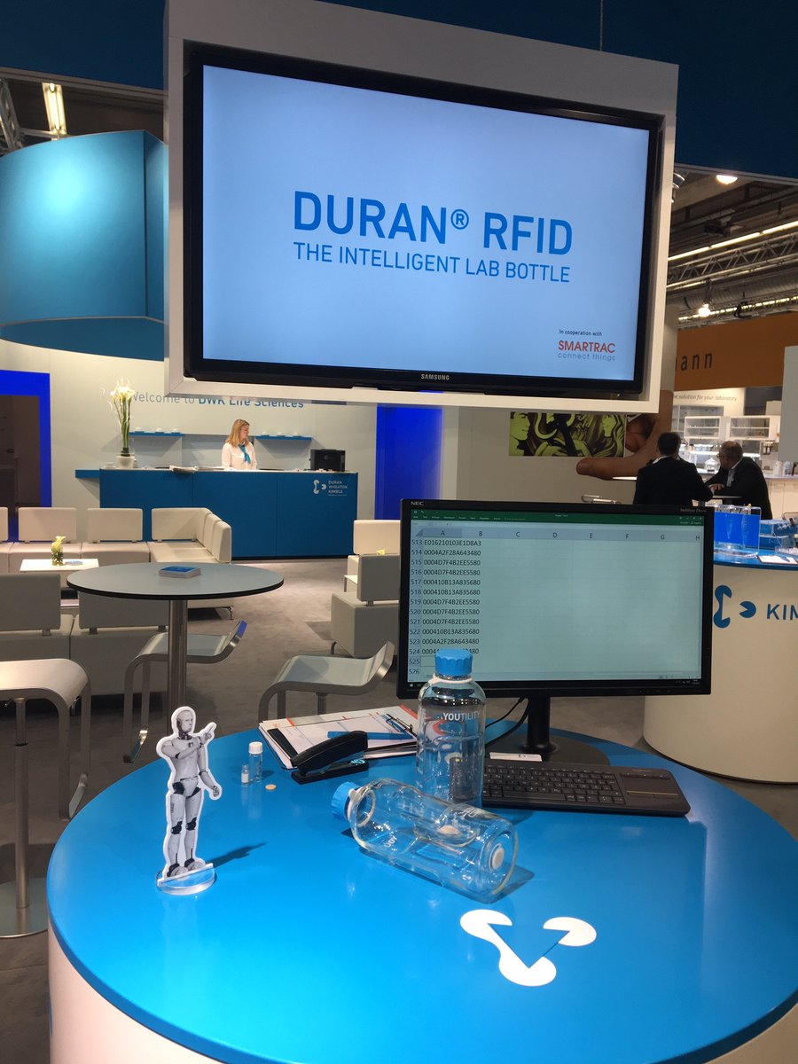 LabBottles's tweet image. Don&apos;t miss @KordulaBecker talk @labvolution19 Hannover Germany🇩🇪 

&quot;Laboratory Glassware Meets #RFID. The Intelligent Lab Bottle&quot; 
Each @SMARTRAC_NV RFID tagged lab bottle has a unique ID

📅Thursday 23 May
⏲️11:20 - 11:40
📍Stand D17 Hall 20 #labvolution

labvolution.de/event/laborato…