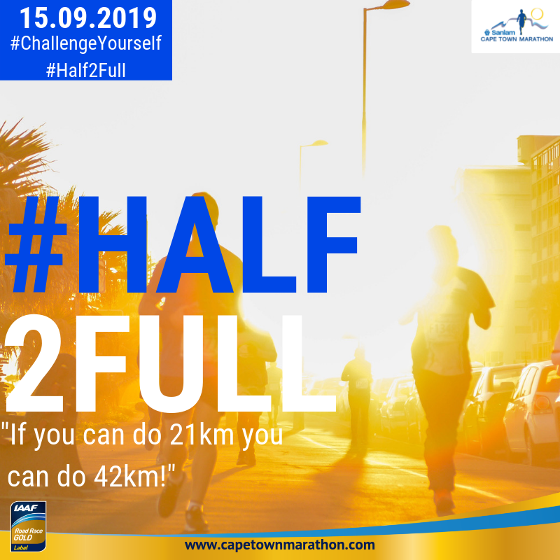 CTMarathon's tweet photo. Have you signed up - Yes you that has done 21km recently!
Now it is time to step it up!
Time to take up the challenge!
#Half2Full #ChallengeAccepted
Sign up: https://t.co/9k4arzKc7F
Date: 15th September 2019
Africa is our home - this is our race! It's Cape Town - must run it! https://t.co/vXZqNtNe85