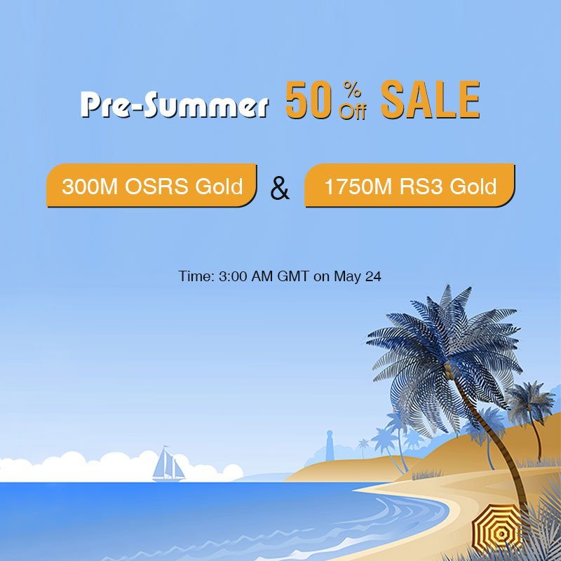 rsorder_com's tweet photo. Come to https://t.co/eiGVy2dtmL at  03:00 a.m. GMT on May 24, 2019, or you'll miss the 50% Sale for 300M OSRS gold &amp; 1750M RS3 gold.

#runescape3  #runescape2007 #runescape07 #osrs #rs3 https://t.co/5npMZqltTI