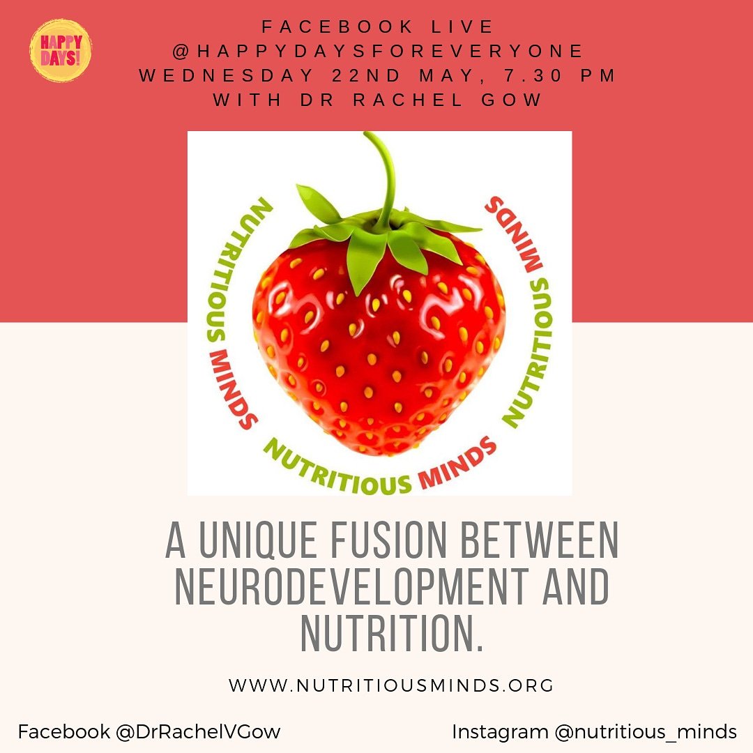 Join us over on Facebook for a Live with Dr Rachel Gower talking all things neuroscience and nutrition. #FacebookLive #neuroscience #nutrition #doctor #happydays