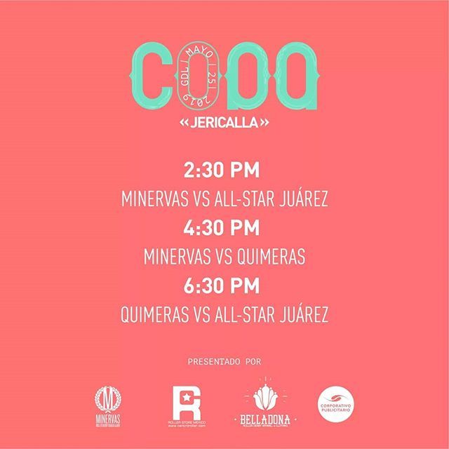 RollerDerbyLeon's tweet photo. Siguiente fin toca: Copa Jericalla en GDL 🥰

Aquí los horarios 😉 https://t.co/VvSZqnxGYW https://t.co/xAc7OFe7w1