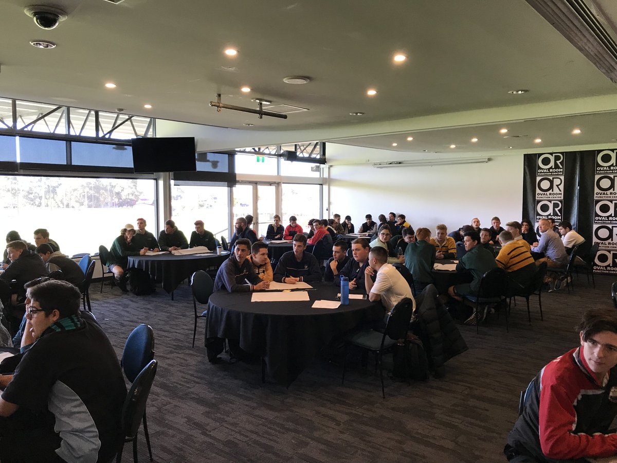 CentacareCCS's tweet photo. The Power to End Violence Against Women Leadership Day is underway at @PAFC with 95 male secondary students learning about values + the importance of being an active bystander. Great to hear from @twjonas42, Carolyn Power MP + Dr Tess Opie. @Ross_Wait @edu_sagov @marshall_steven https://t.co/RLmre1vnt1