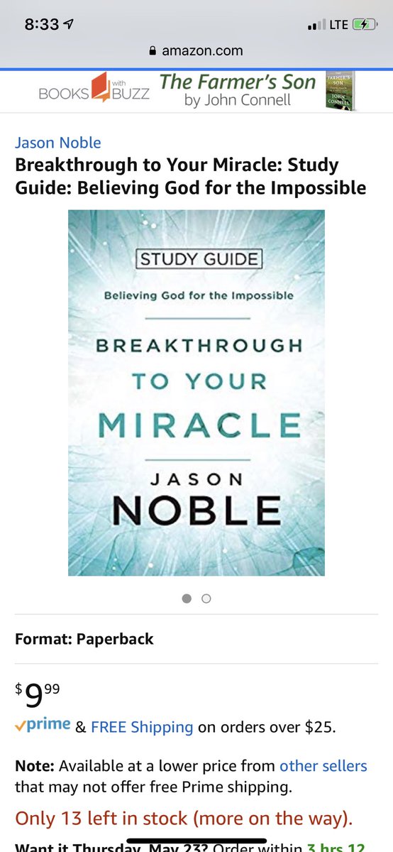 RevJasonNoble's tweet photo. Excited for the new study guide available for “Breakthrough to Your Miracle!” Get your copy today!! https://t.co/3gnCcIVvZt
