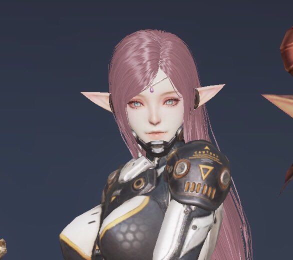 紅葉様 エルフのこの額のやつ謎 2枚目 目の色も薄い エルフで初期の髪型が短髪の人がこれになってる気がする