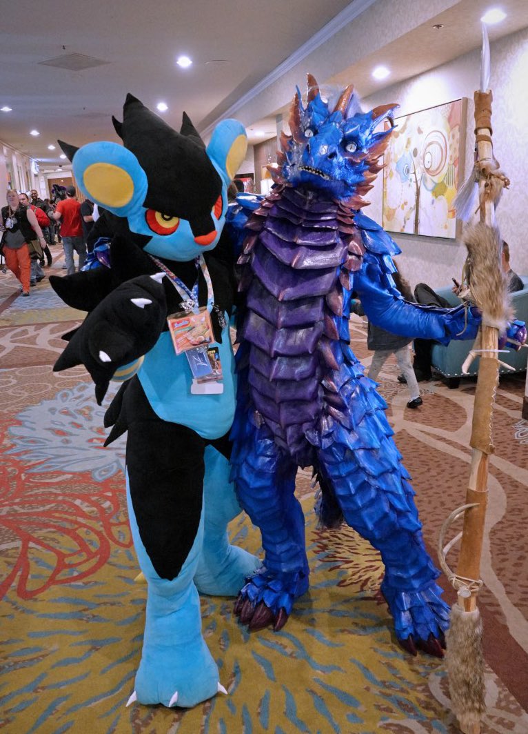 Spottacus (🚀gsfc,fwa) (@spottacus) on Twitter photo Spotti in Rawr Dragon and <a href="/Buaya255/">Buaya</a> in his Poké suit at #blfc (dragon suit new from <a href="/staticcreature0/">static creature (hiatus)</a> in New Zealand, made out of formed leather scales; pic by the awesome <a href="/LostWolf321/">LostWolf ❤️🐶 💣</a>, who has done many pics of me and others over the past decade) Spotti in Rawr Dragon and <a href="/Buaya255/">Buaya</a> in his Poké suit at #blfc (dragon suit new from <a href="/staticcreature0/">static creature (hiatus)</a> in New Zealand, made out of formed leather scales; pic by the awesome <a href="/LostWolf321/">LostWolf ❤️🐶 💣</a>, who has done many pics of me and others over the past decade)