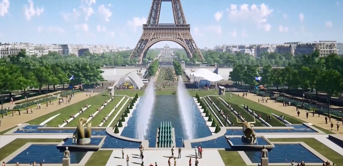[Info Le Parisien] Un grand jardin va relier le Trocadéro à la Tour Eiffel en 2024, tout le quartier deviendra alors piéton leparisien.fr/paris-75/en-20…