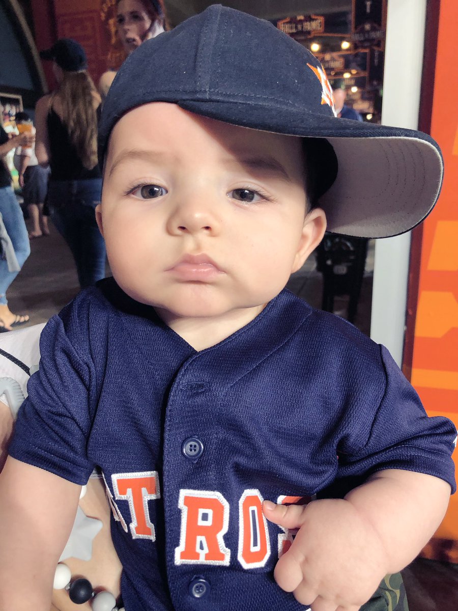 adamclanton's tweet photo. Another successful night at the ballpark for #CarsonRoss. He overcame the noise/lights/crazy people to enjoy his first game in the Crawford Boxes, saw his first home run (thanks, @el_yuly10!) & nearly witnessed a no-hitter from @justinverlander. He’s a MMP veteran at this point. https://t.co/l4eQpd98J6