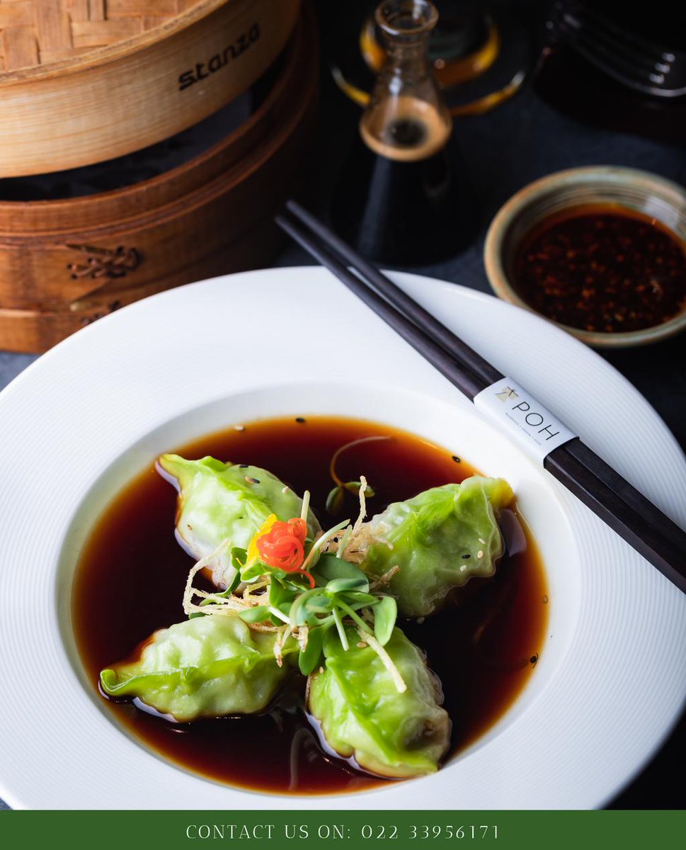 pohindia's tweet photo. A bowl full of flavours and aroma is exactly what our Poached Vegetable Dumplings are!

Delicately flavoured seasonal vegetable dumplings poached and served with sesame soy broth.

Contact us on: 022 33956171 for more deets and reservations. 

#POHIndia #Dumplings https://t.co/fenL31CUxe