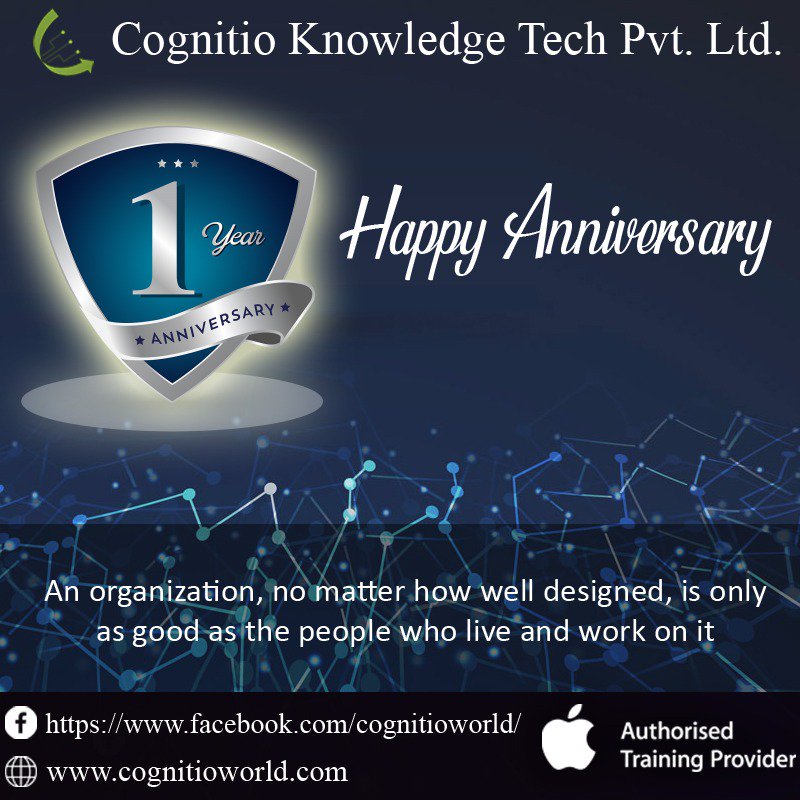 cognitioKT's tweet photo. An Organisation, no matter how well designed, is only as good as the people who live and work on it.
Today we complete one Year.🥳
Thanks to all your Support.😇🙏
#Cognitio
#AppleAuthorisedTrainingProvider
#AppleCertification
#CertifiedTrainers
Team- @SanjayJotwani @khalidmhdalvi https://t.co/d3conJjUmv