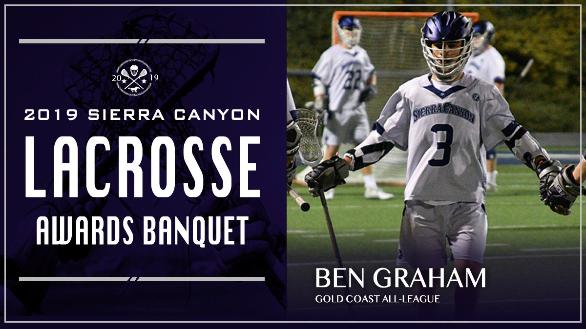 SierraCanyonLAX's tweet photo. Tonight we celebrated our 2019 Lacrosse Team. Congratulations to Ben Graham who was named to the 2019 Gold Coast All-League Team. #BallersWithBrains #WeAreSC https://t.co/Ire7wRoWst