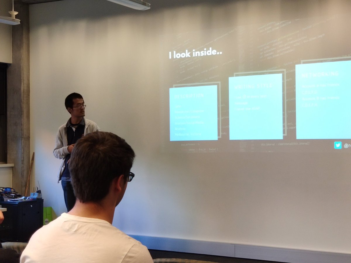 leo_wu_'s tweet photo. Detecting the real identity of the person  who is messaging you through social media in a maching leaning way, according to the history behaviour of the account.
#UnimelbScicomm 
@resPeterW https://t.co/gGIXAAE3t8