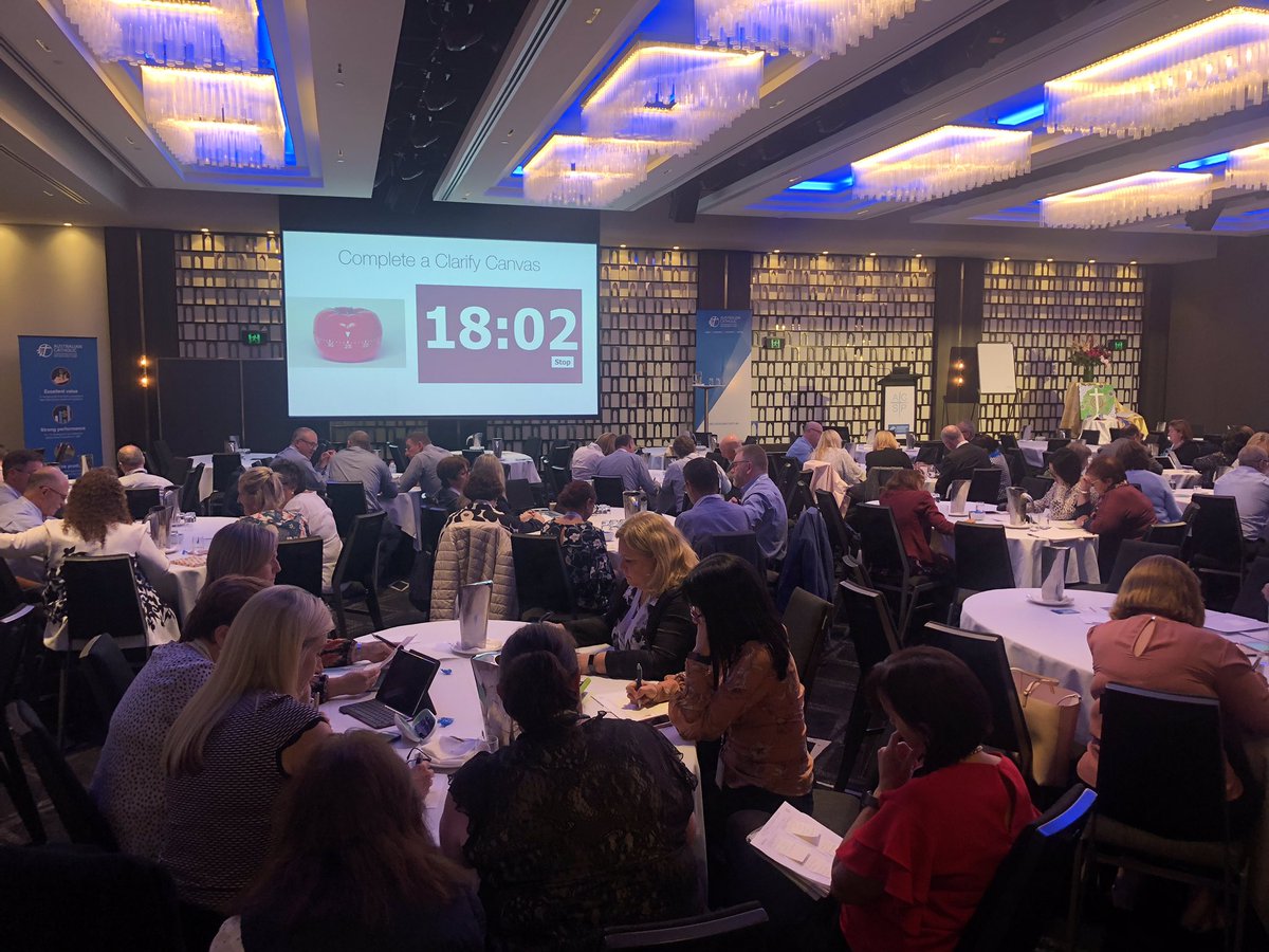Exploring how to create meaningful progress at the #agileleadership into Action workshop, with <a href="/SimonBreakspear/">Simon Breakspear PhD</a> #acspconf2019