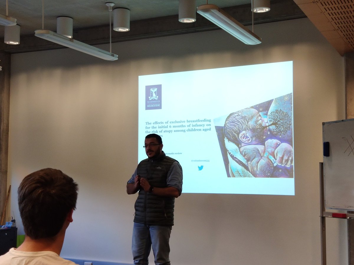 leo_wu_'s tweet photo. The exclusive of breastfeeding during inital 6 months may effect infants' risk of atopic diseases at around age of 2.
#UnimelbScicomm 
@sultanhassan555 https://t.co/JCwkArEZEh