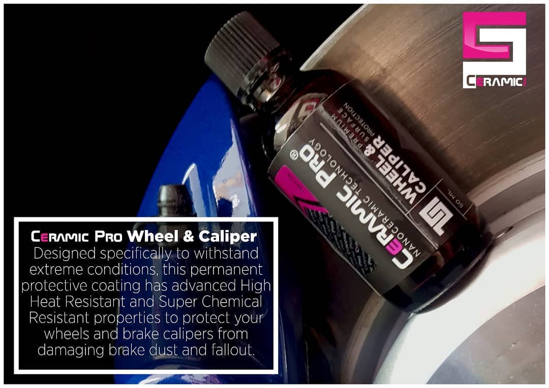 CeramicProKe's tweet photo. Ceramic Pro Wheel&amp;Caliper. 
Designed specifically to withstand extreme conditions this permanent protective coating has advanced heat resistance and super chemical resistance to protect your wheels and brake calipers from damage, dust and fallout. https://t.co/DvctwGVtvk