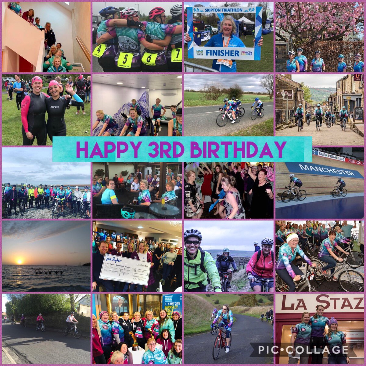 queeniequeensCC's tweet photo. 🎂Happy 3rd Birthday to us🎂
Where will you be a year from now? What about 3? Just SOME things we’ve achieved:
#sportives #cyclingabroad #cleats #racing #MTB #ows #triathlon #events #awards #altitudechamber #evolvingkit #tv #papers #radio #velodrome #rollerracing #cyclocross https://t.co/0s91ktPqER