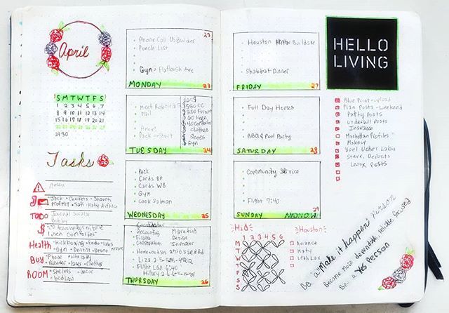 GoldyLandau's tweet photo. Find some of last year's bullet journals. They were a bit sloppier and unorganized compared to now, but no less fun!
.
.
.
.
.
.
.
.
#LastYear #Planner #WeeklyPlanner #BuJo #BulletJournal #April2018 #HelloLiving #Belated #April #LastYear #RealEstate #Bus⦠https://t.co/jXJVAoI3jS https://t.co/r8QVakKiBU