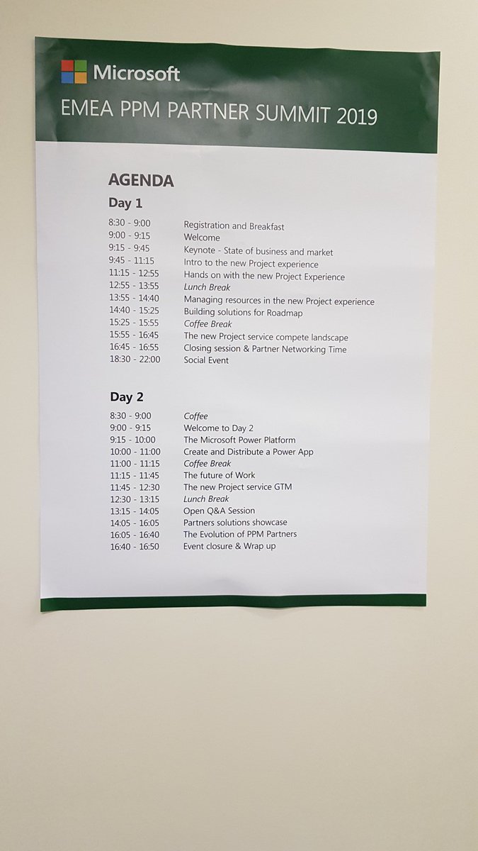 SOLVIN_PM's tweet photo. @SOLVIN_PM freut sich auf eine spannende Agenda zu #Microsoft PPM auf dem EMEA Partner Summit 2019 in Prag. #roadmap #ProjectService #WorkManagement https://t.co/Yw8D0aeMUE