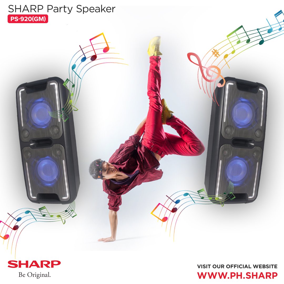 Get the party started wherever you go with this PS-920 portable wireless party speaker from Sharp. It has a six hour battery life, LED lighting and a unique super bass effect - get club-style sound.