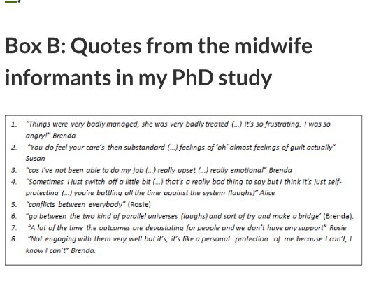 JennytheM's tweet photo. Traumatised #midwives and traumatised #women - #bullying in midwifery has a LOT to answer for - it’s time to talk about it more https://t.co/FPKSsrdygP via @jpmidwifery research published in @AIMS_online #NHS #futuremidwives https://t.co/A0kC6XOdeJ