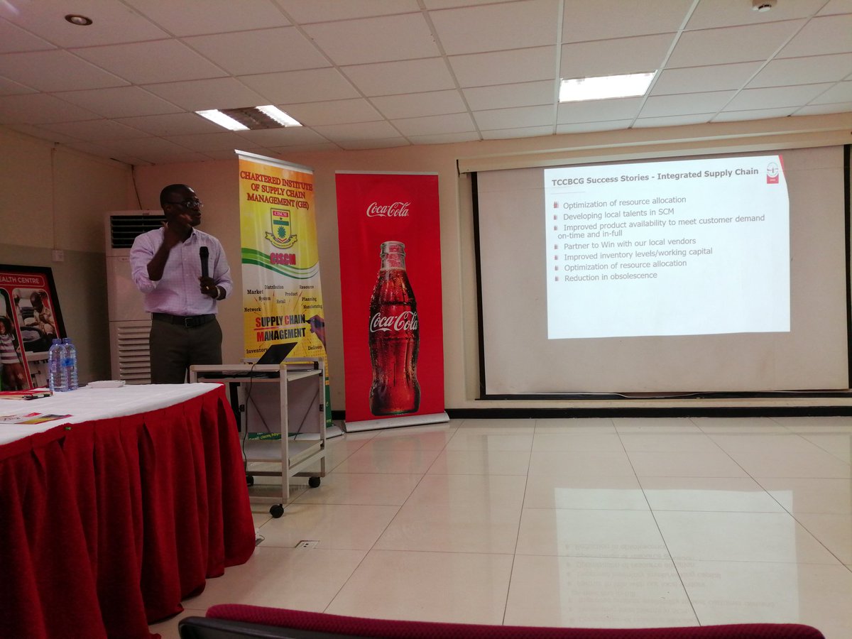 Obiba_'s tweet photo. World Supply Chain Day Week Celebration - Manufacturing and Distribution Day
Day 3 - Tour to @Cocacola_GH 
Insight on Supply Chain Activities from an End to End Manufacturer and Distributor @Cocacola_GH Join the #NewWave 
#ThisIsIntegratedSupplyChainMadeInGhana
#CISCM https://t.co/ByplRuZGdA