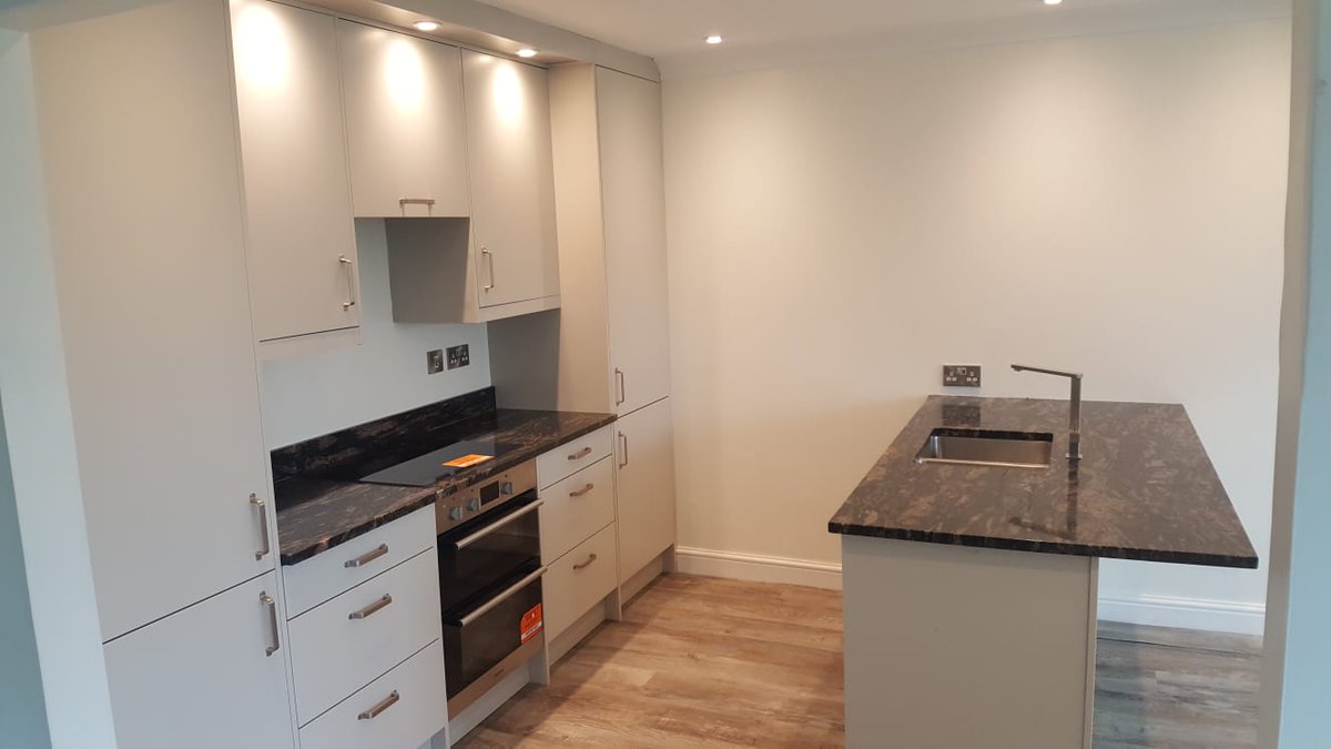 "We are delighted with our new kitchen installed by Evergreen. The work was completed in a professional way and all the workers were helpful and tidy throughout. From initial planning and advice to installation and finishing touches I would highly recommend Evergreen".