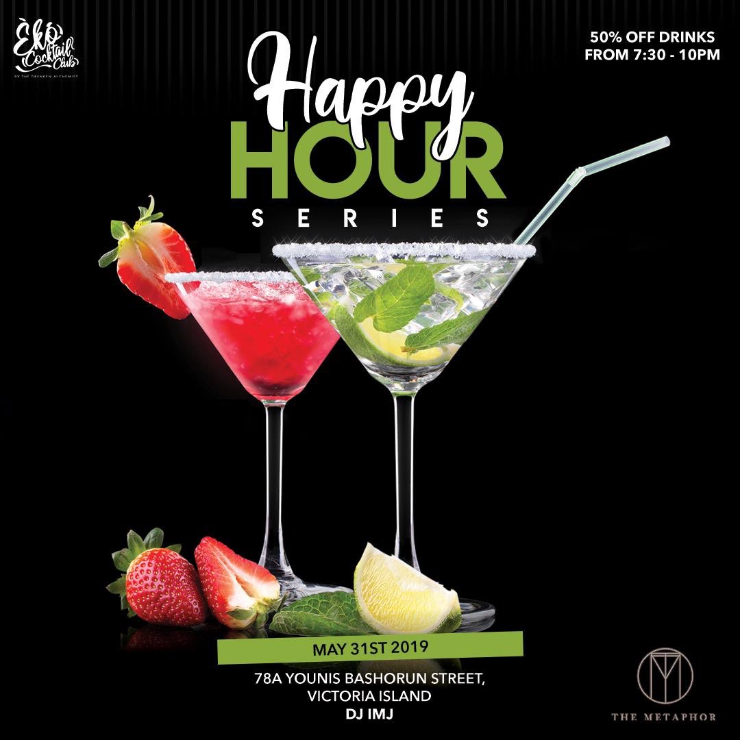EkoCocktailClub's tweet photo. It’s Happy Hour next week and this time we are bringing you house party vibes at The Metaphor Lagos so you definitely don’t want to miss it!! Don’t forget to sign up and join the#ECCSquad today https://t.co/70l8jJ8rPS https://t.co/dsahsEdExp