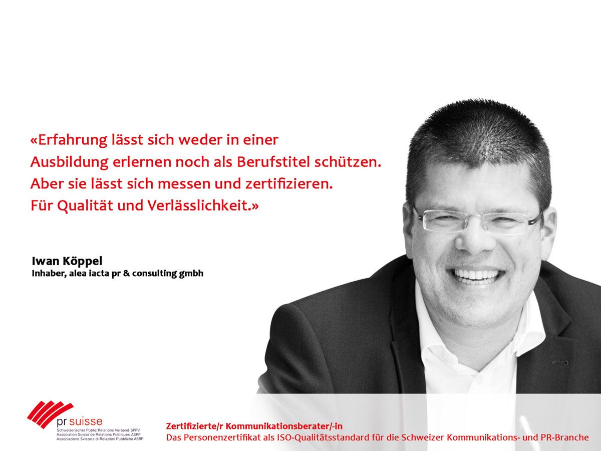 Did you know? Das Personenzertifikat erlaubt Arbeitgebern und Kunden eine klare und zuverlässige Einschätzung der Kompetenzen und ist damit eine wertvolle Beurteilungs- und Entscheidungsgrundlage.
Alle Informationen zum Personenzertifikat: buff.ly/2IRBews