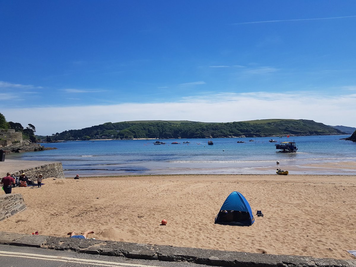 Great day to be out surveying in South Devon. This is the stunning view at North sands in Salcombe.☀️