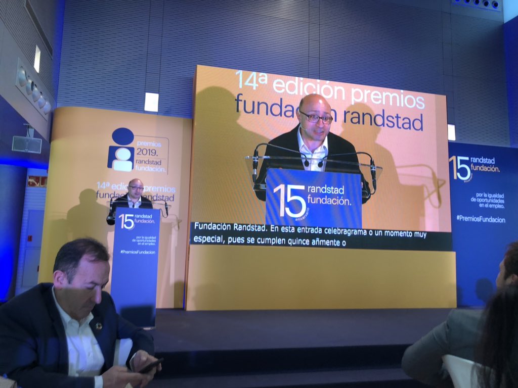 AlvaGuillen's tweet photo. #PremiosFundacion en Madrid con la @fundacionjrg y @Randstad_es unos magníficos reconocimientos de RSC a las empresas e instituciones con proyectos de inclusión laboral a personas con distintas capacidades https://t.co/d7z9xLETJ6