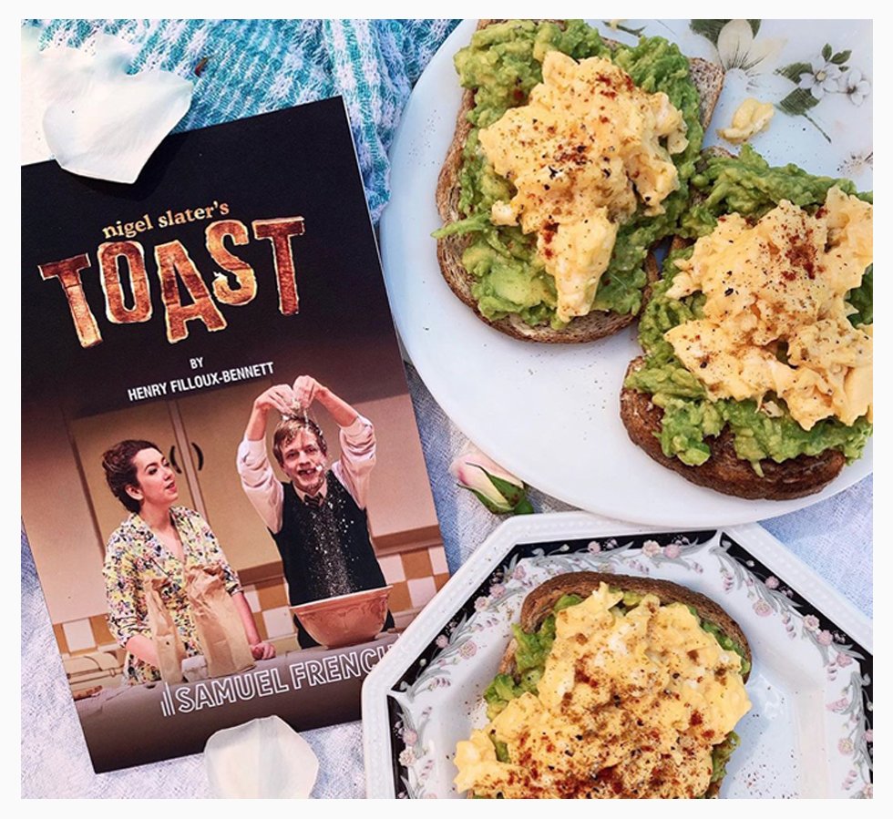ToastPlay's tweet photo. 🍞🏆 #FavouriteToast 🏆🍞 from @nibblingLDN 🍞🍳🥑 alongside the gorgeous playtext for @NigelSlater's Toast (published by @SamuelFrenchLtd)

What's your #FavouriteToast? https://t.co/jwMB7sKMTQ